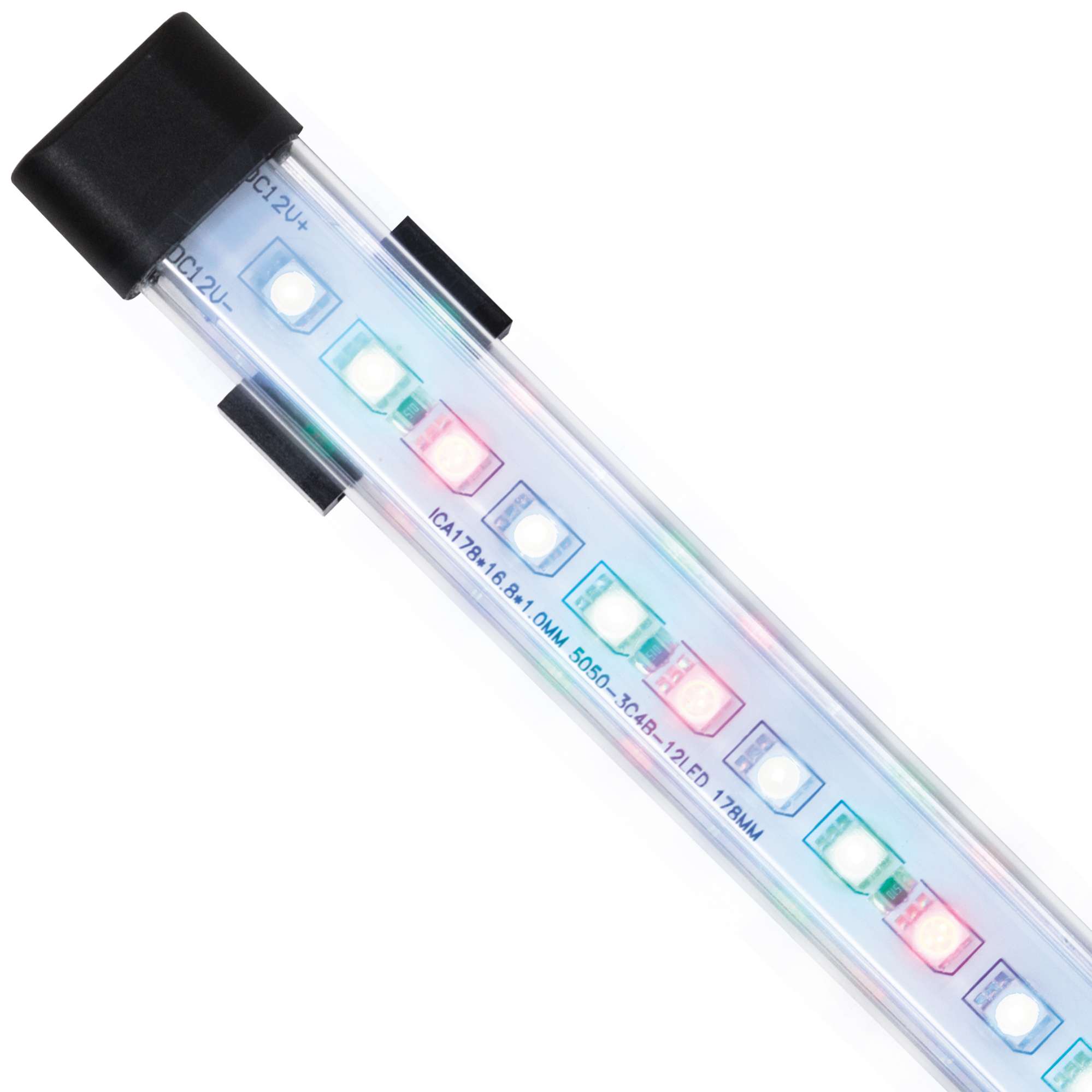 Fita de LED RGB com revestimento plástico rígido de 37,5 cm