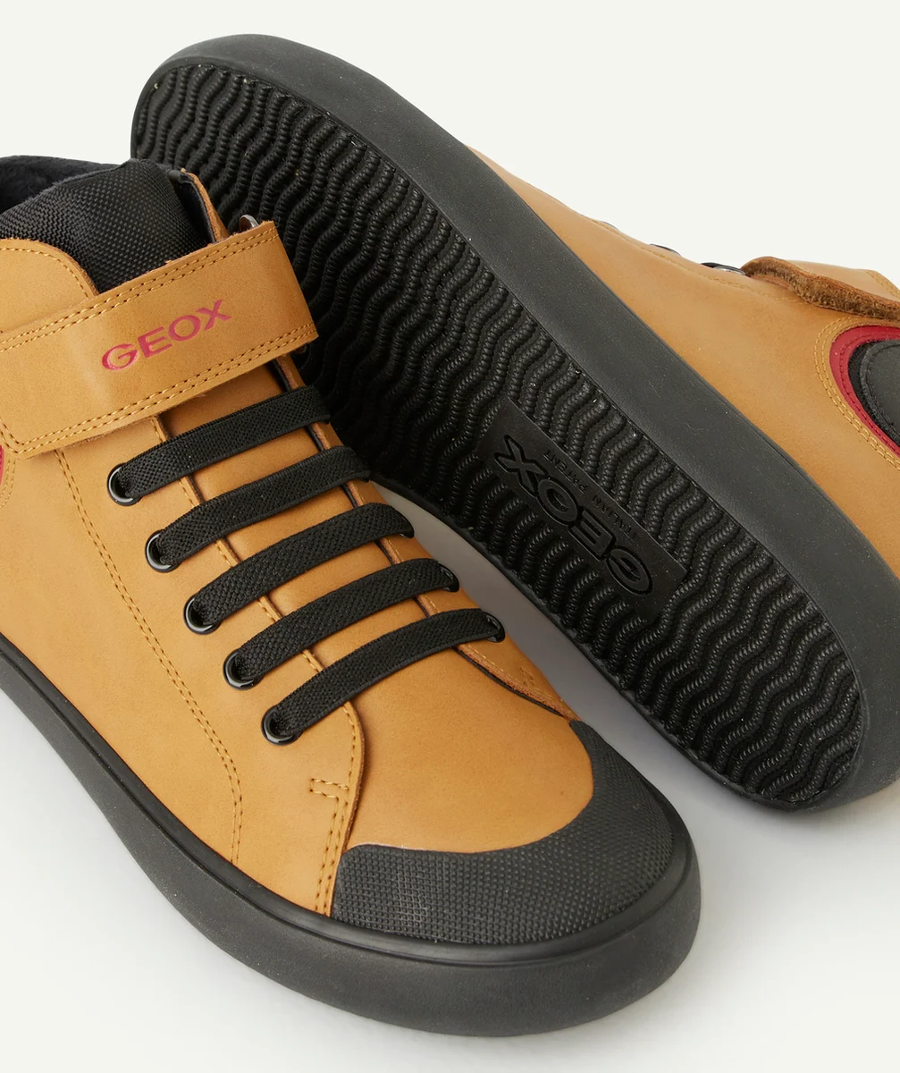 GEOXBASKETS MONTANTES GISLI GARÇON JAUNE CAMEL