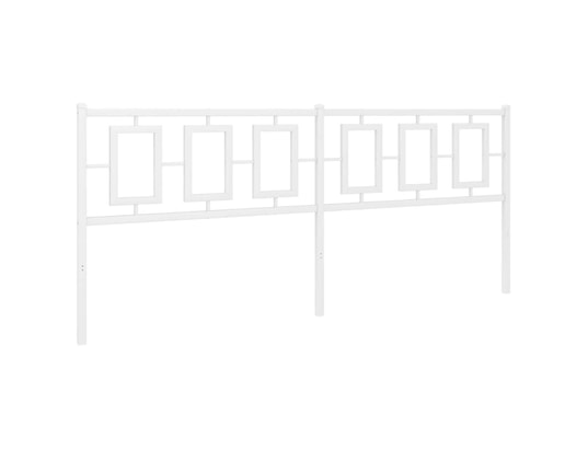VIDAXL - Tête de lit métal blanc 193 cm
