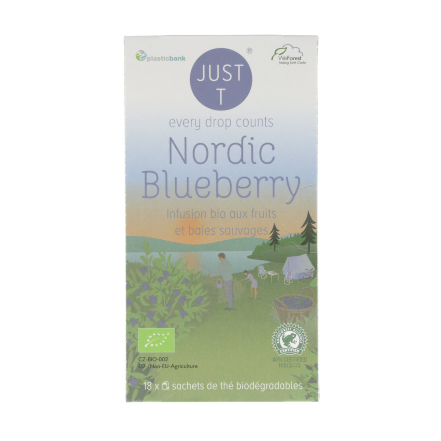Just T Bio Nordic Blueberry 18 Portionen