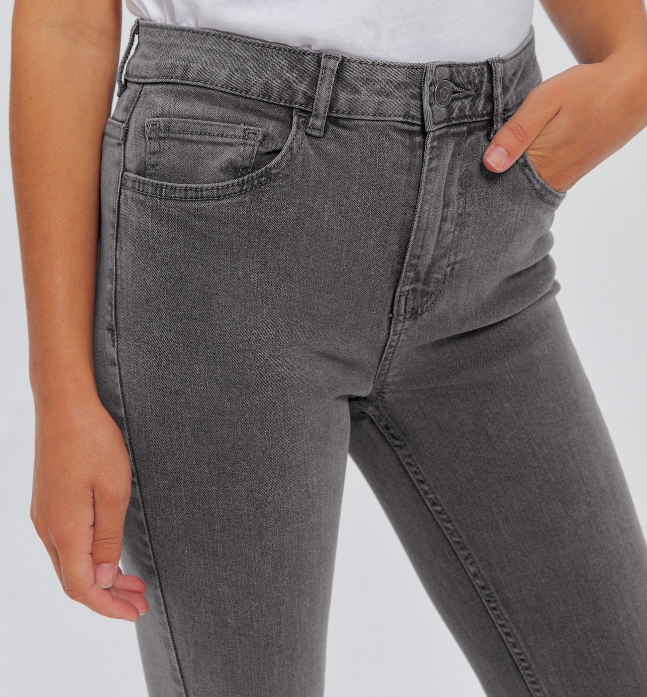 Jean skinny femme GASPARD - Jeans gris