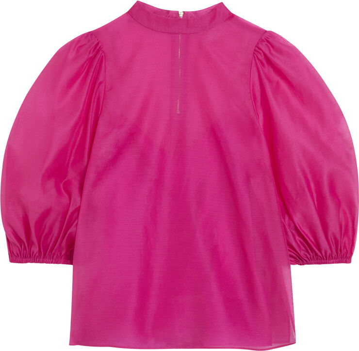 Ted Baker FRIAS Sheer Organza Top with Balloo Brt-pink