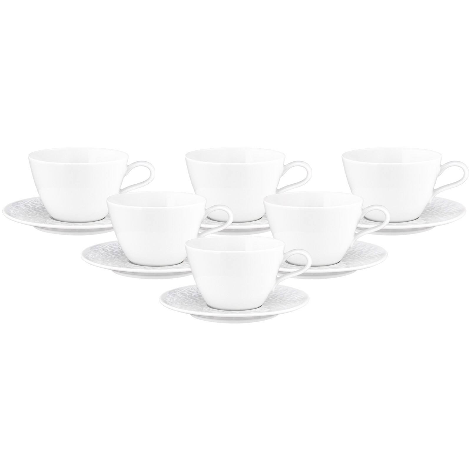 Seltmann Weiden Milchkaffeetassen mit Untertassen Nori Home 370 ml 6er Set