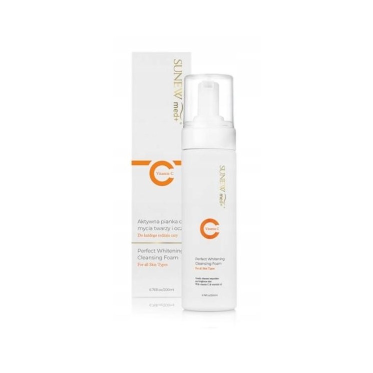 Sunew Med+ Vitamine C Reinigingsschuim voor het verwijderen van gezichts- i do oogmake-up 200 ml