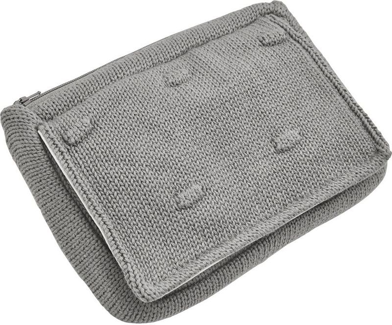 Meyco Baby Knots billendoekjesetui - grey