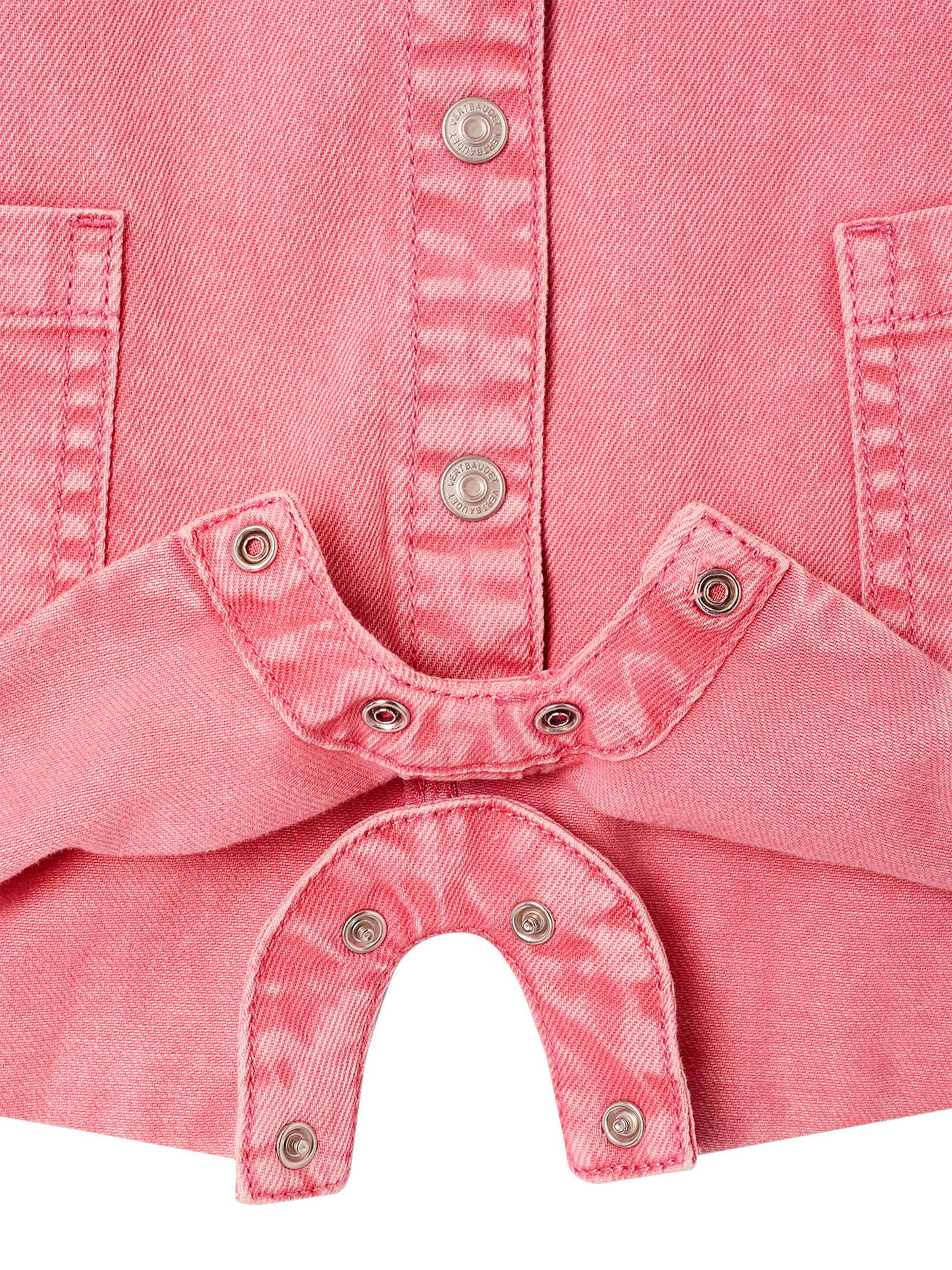 Vertbaudet Baby Kurzoverall aus Twill bonbon rosa