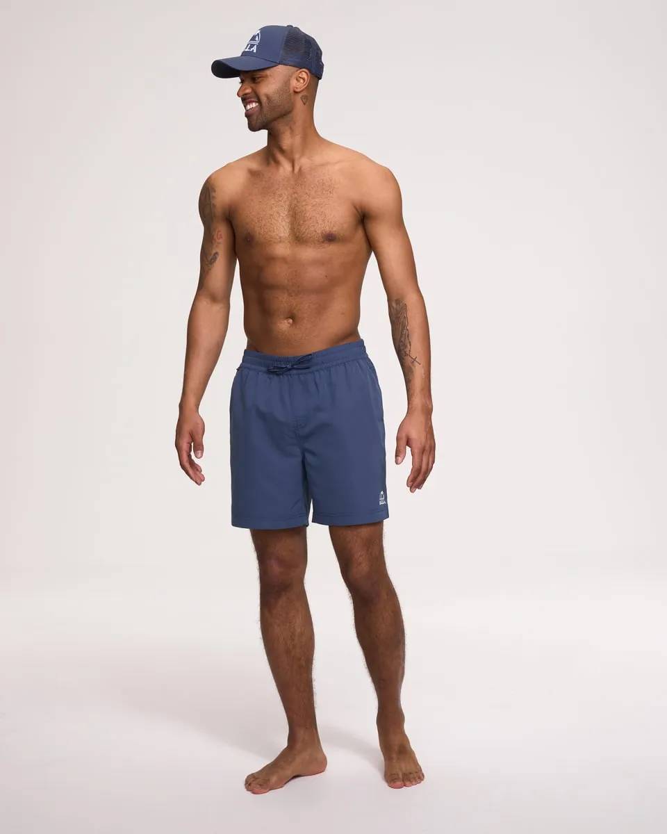 Bula Tide Swim Trunks 17 Inch Denim
