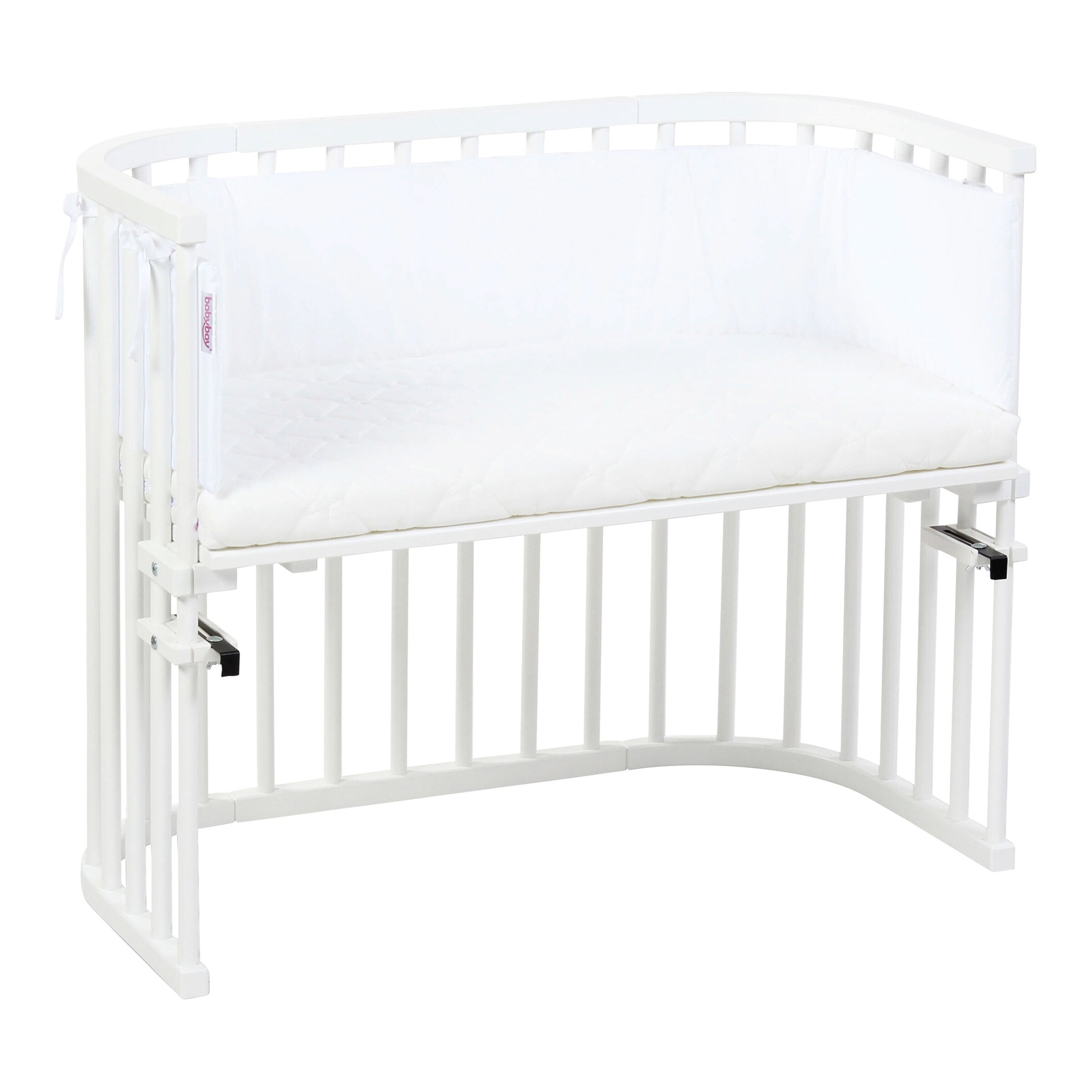 babybay® Nestchen Organic Cotton für Beistellbett Maxi, Midi, Boxspring, Comfort und Comfort Plus weiß