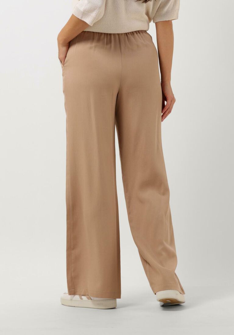 KNIT-TED zand knit-ted wijde broek wendy