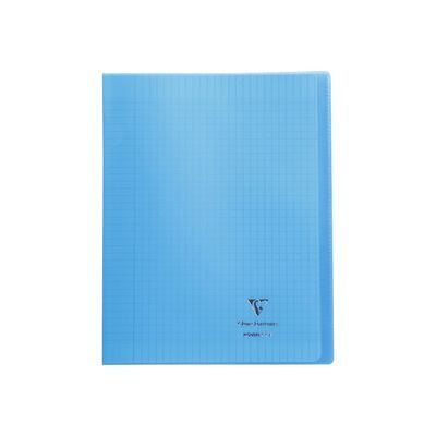 Clairefontaine Koverbook - Cahier polypro 24 x 32 cm - 140 pages - grands carreaux (Seyes) - disponible dans différentes couleurs