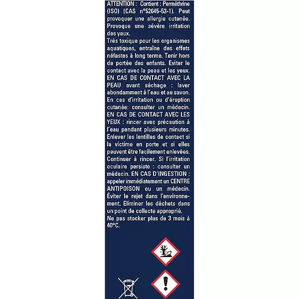 Insect Ecran Anti-Moustiques Vêtements Concentré Insecticide Trempage 200ml