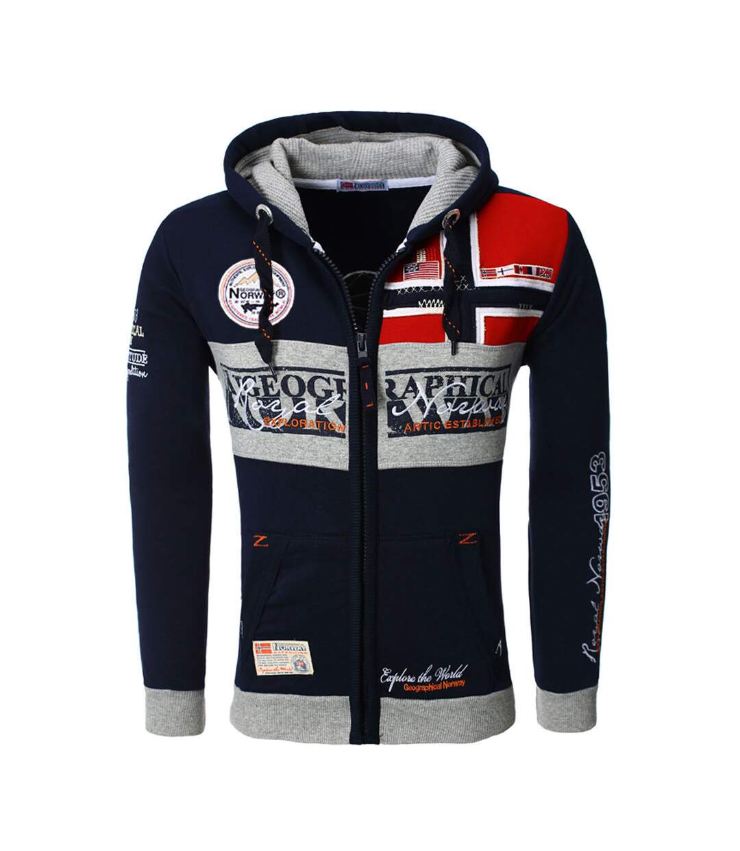 Veste capuche Geographical Norway Veste Flyer bleu marine