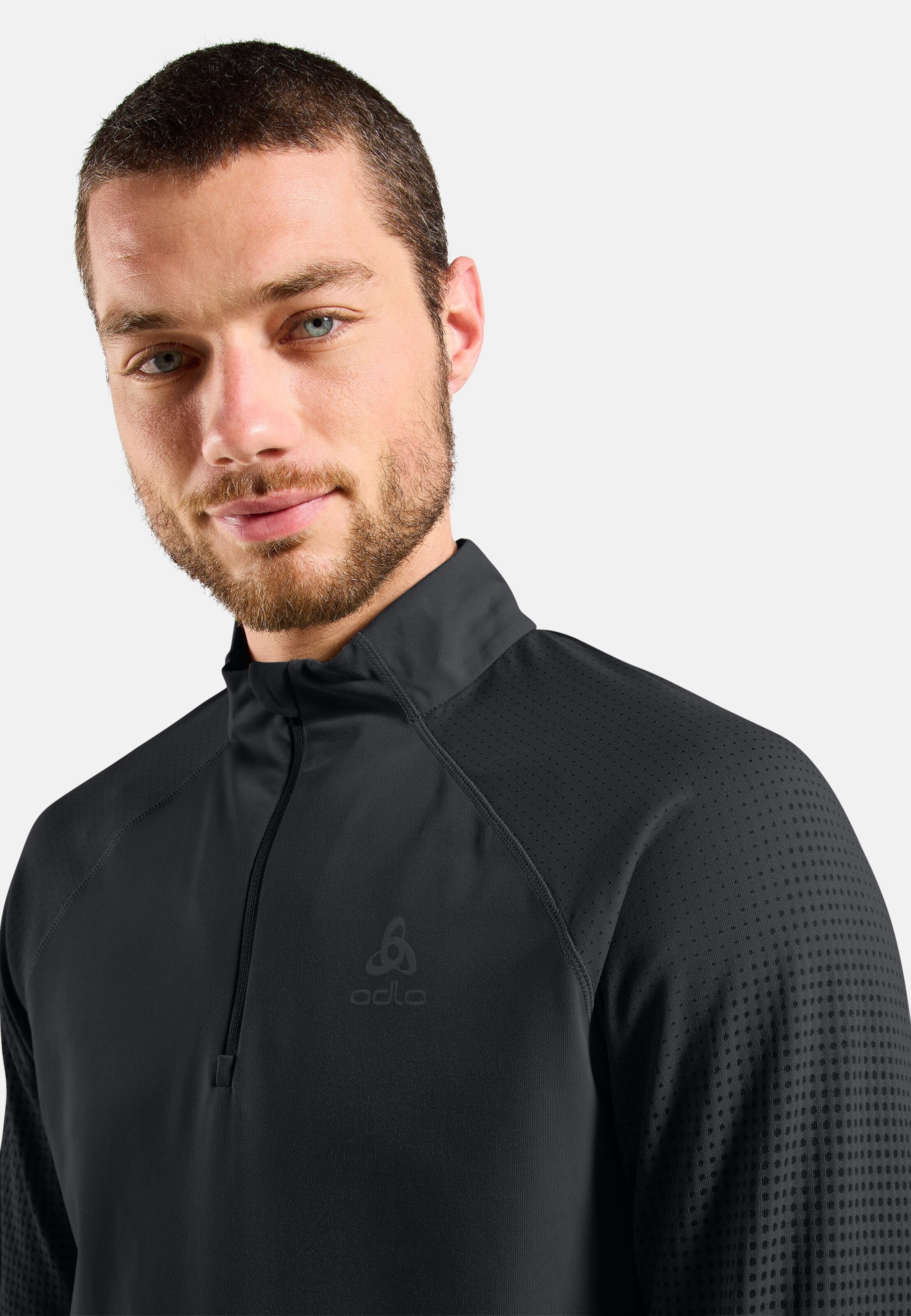 Zeroweight Warm Laufoberteil mit Halbreissverschluss 2.0 in black