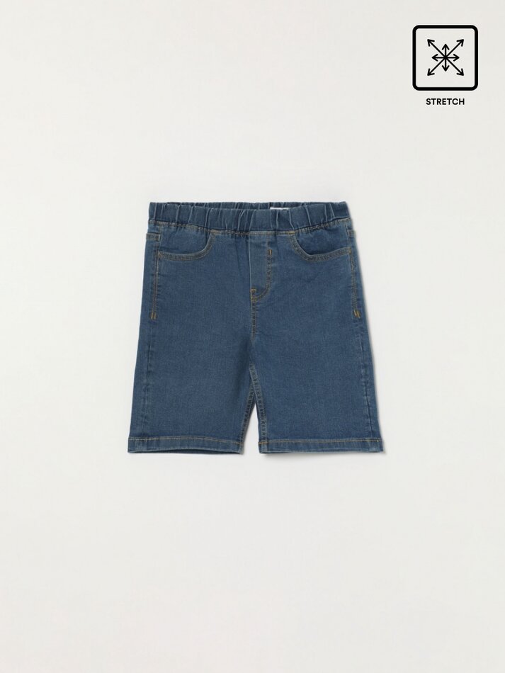 Bermuda jogger jeans - Indigo