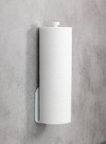 WENKO Küchenrollenhalter »Modell Nio« selbstklebend, Befestigen ohne Bohren, rostfreies Aluminium