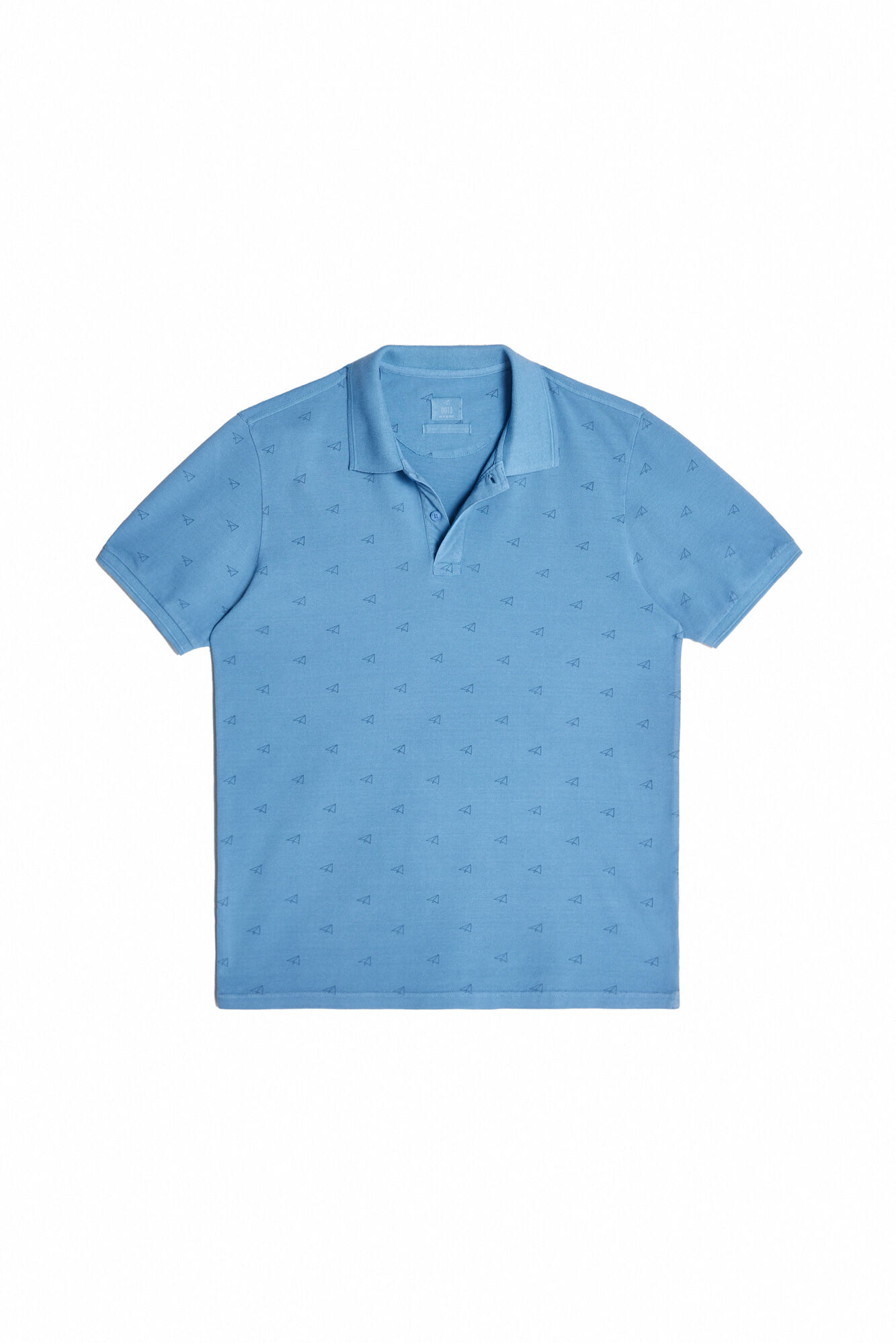 Camisa polo OOTO com estampa de avião - Azul