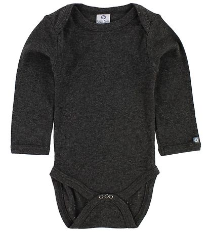 Smallstuff Body l/æ - KoksGråmeleret m. Elefanter