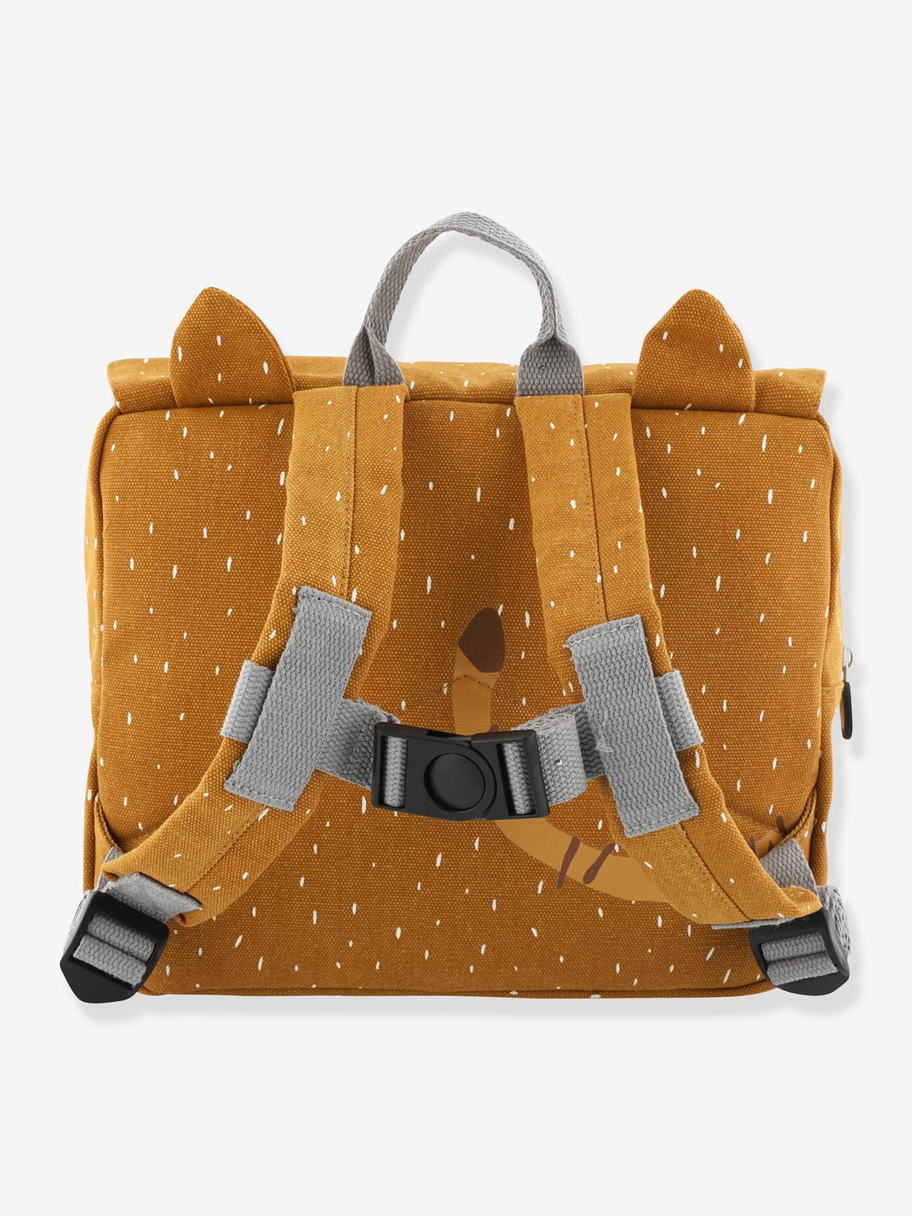 Bolsa tiracolo TRIXIE com estampa animal em amarelo escuro liso com detalhe