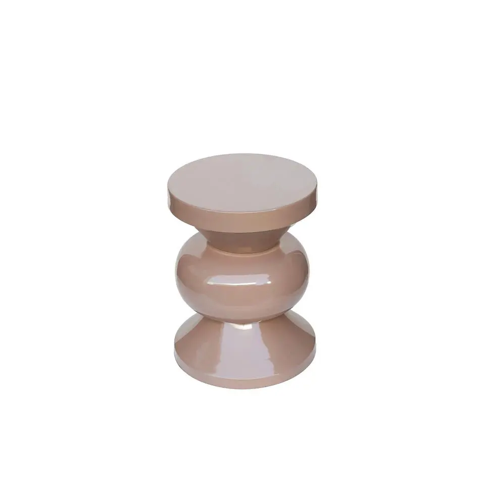 Bijzettafel Rond - Roze Staal - 36x36x47cm - Brix