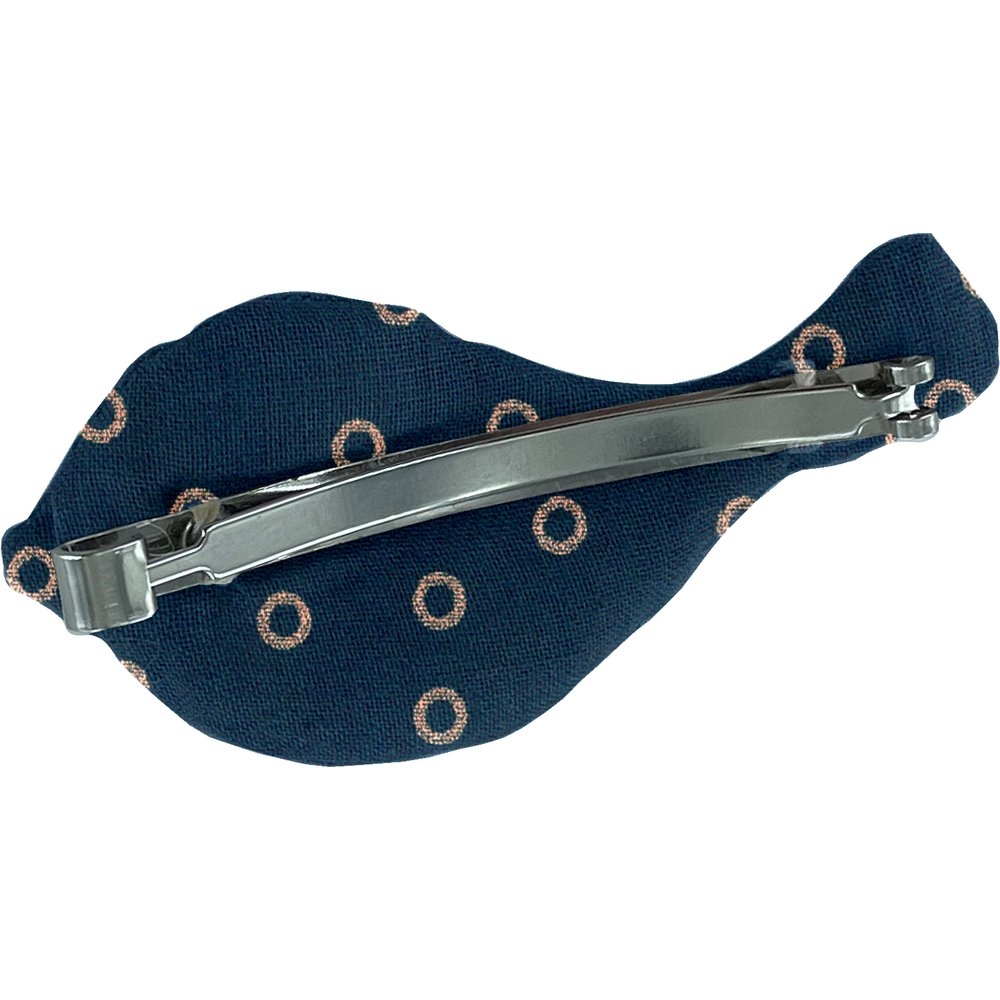Barrette Mésange Bulle Bronze Marine