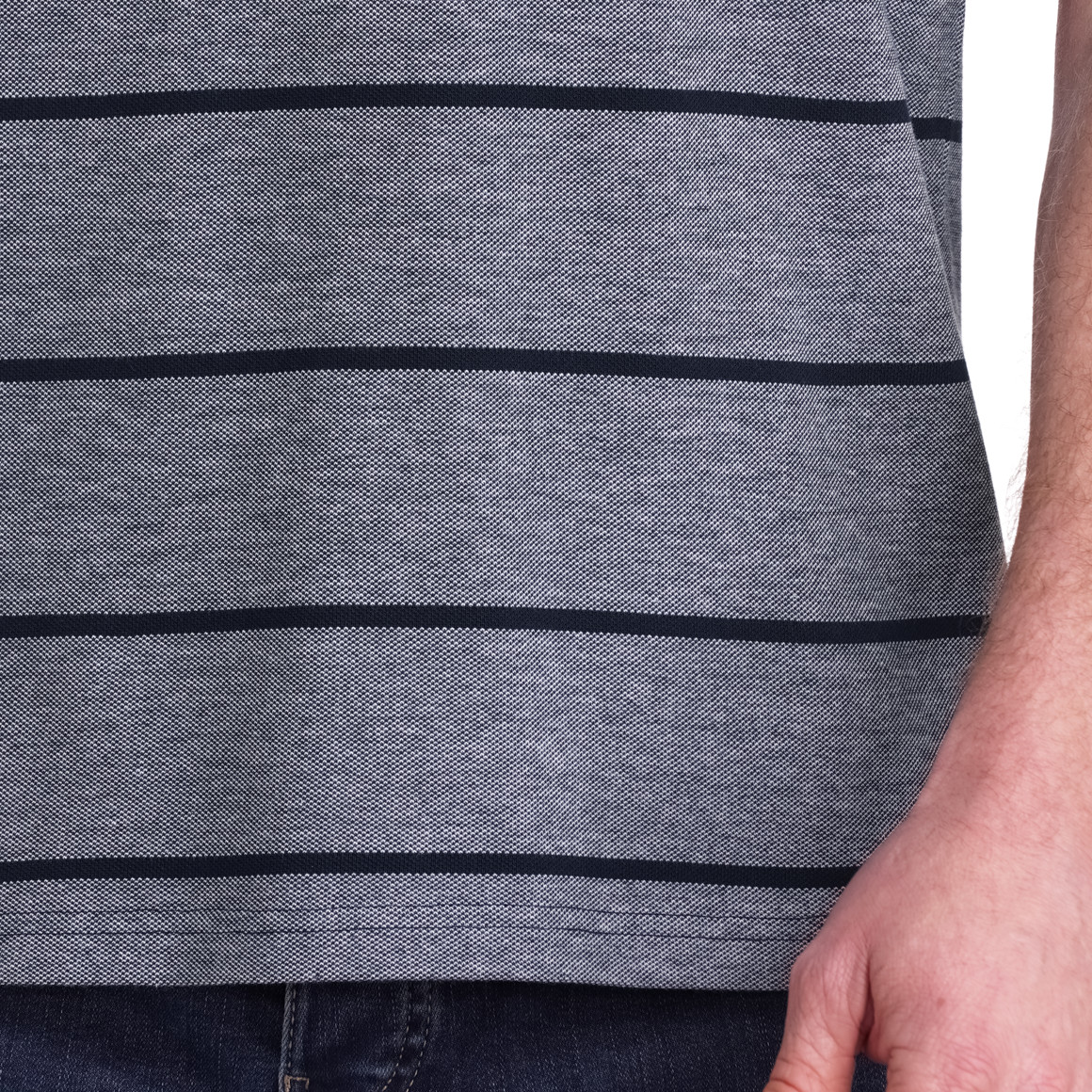 VanVaan Herren Poloshirt mit Streifen dunkelblau