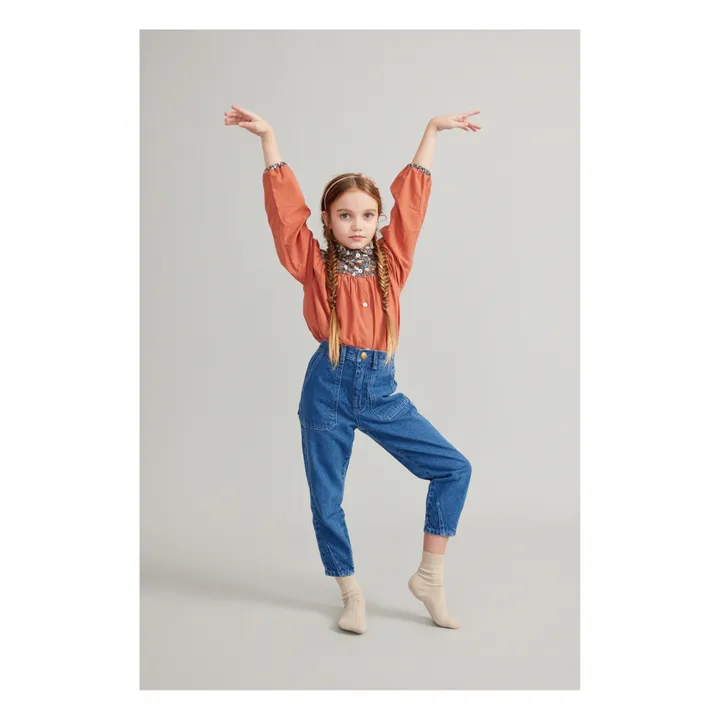 Soor Ploom Pantalon Denim Coton Recyclé Kit | Bleu jean