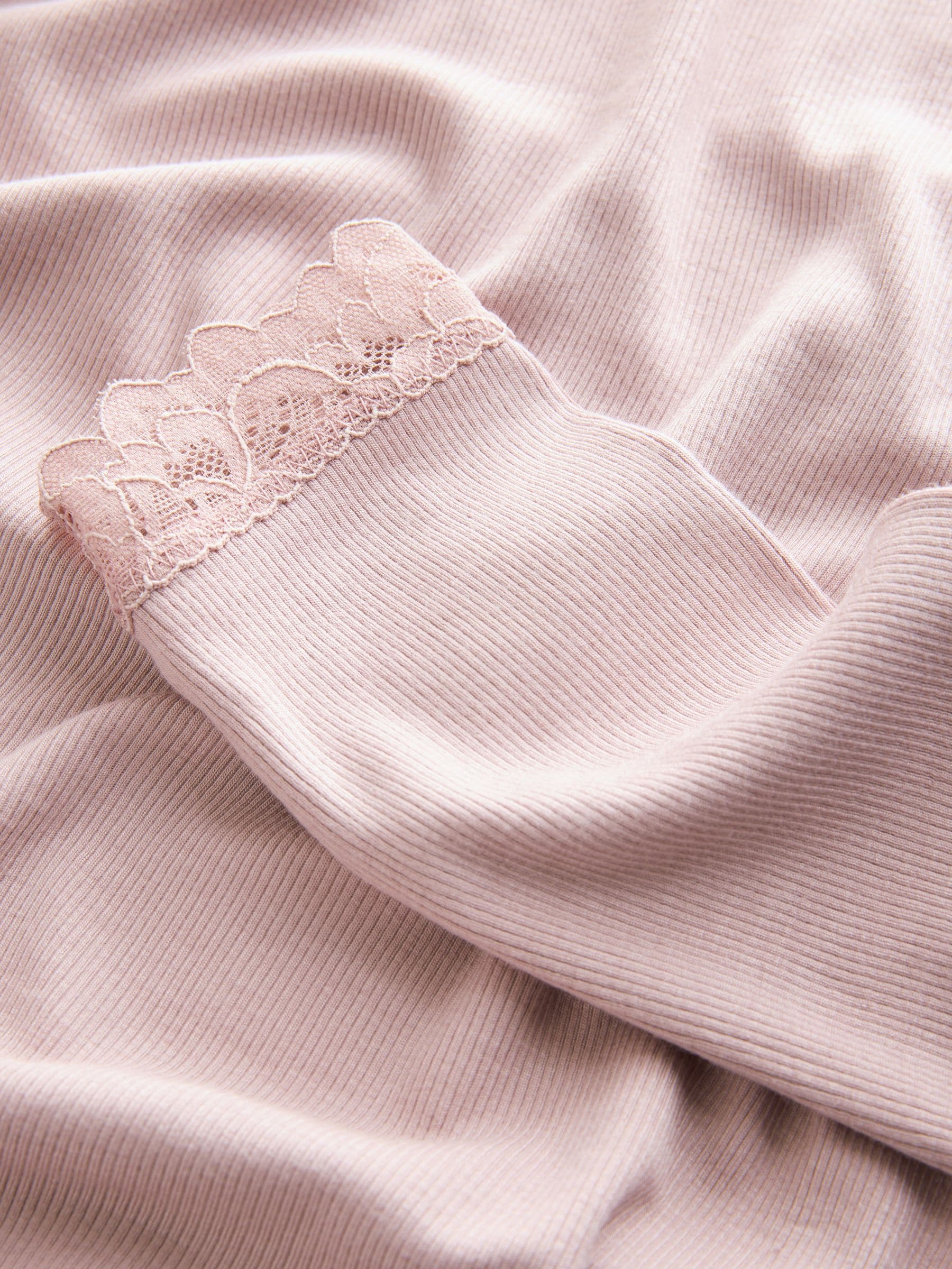 Roze - Thermische basislaagtop met lange mouwen