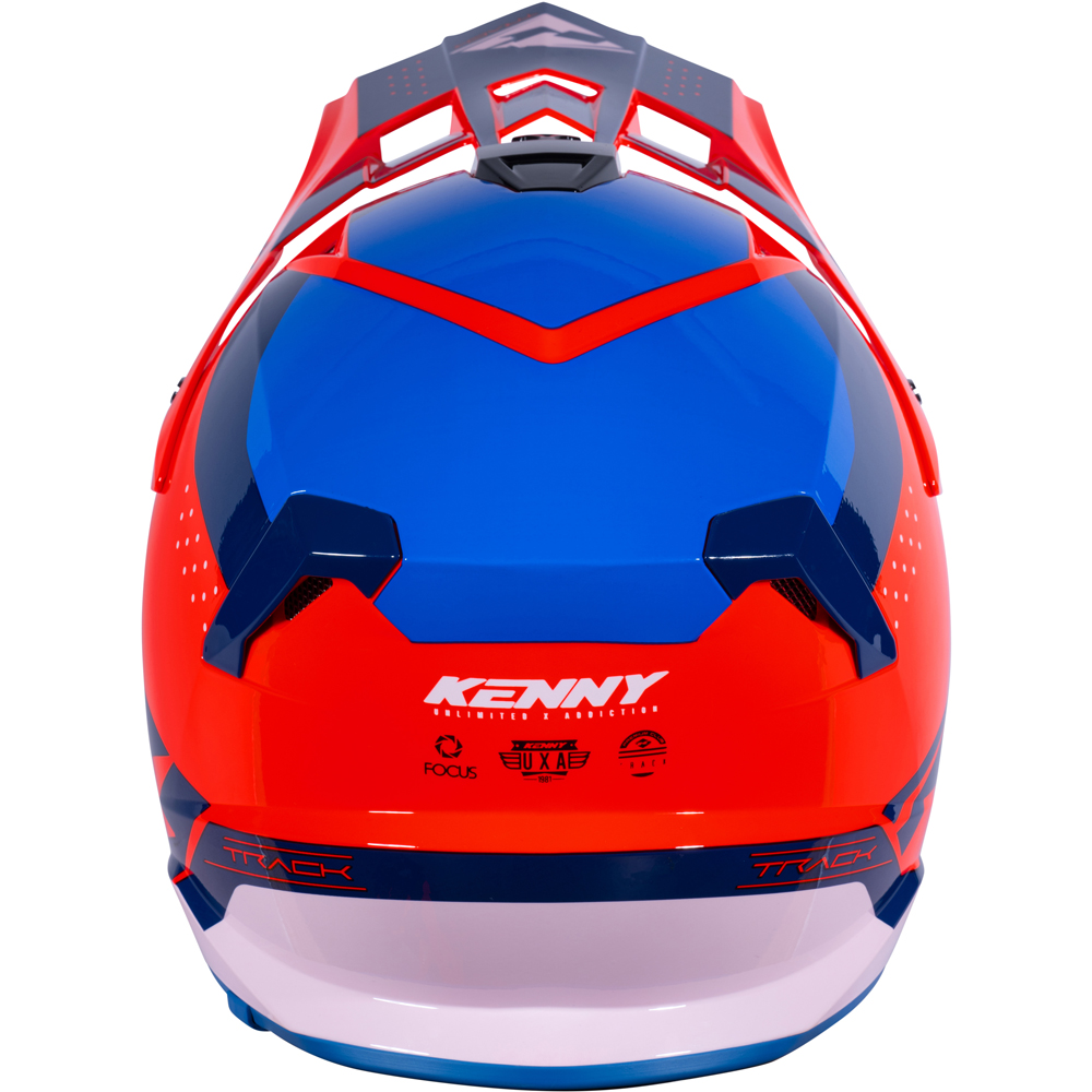 Kenny - Casque Track Graphic - 2023 Navy / Rouge fluo