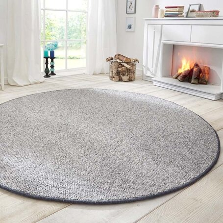 Vloerkleed Rond Wool - Grijs