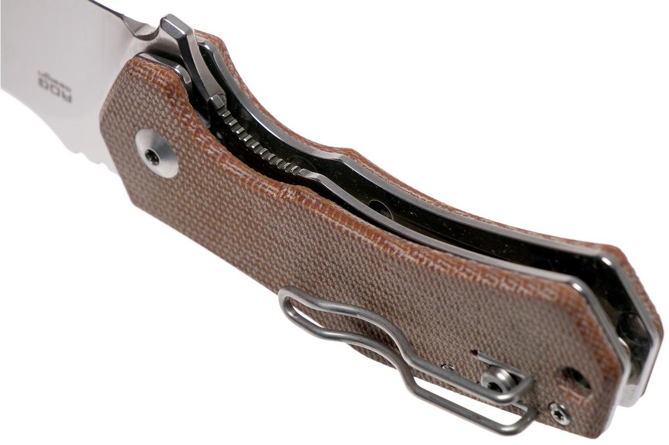 Fox Knives Italicus FX-540NA Natural Micarta zakmes, Antonio Di Gennaro design