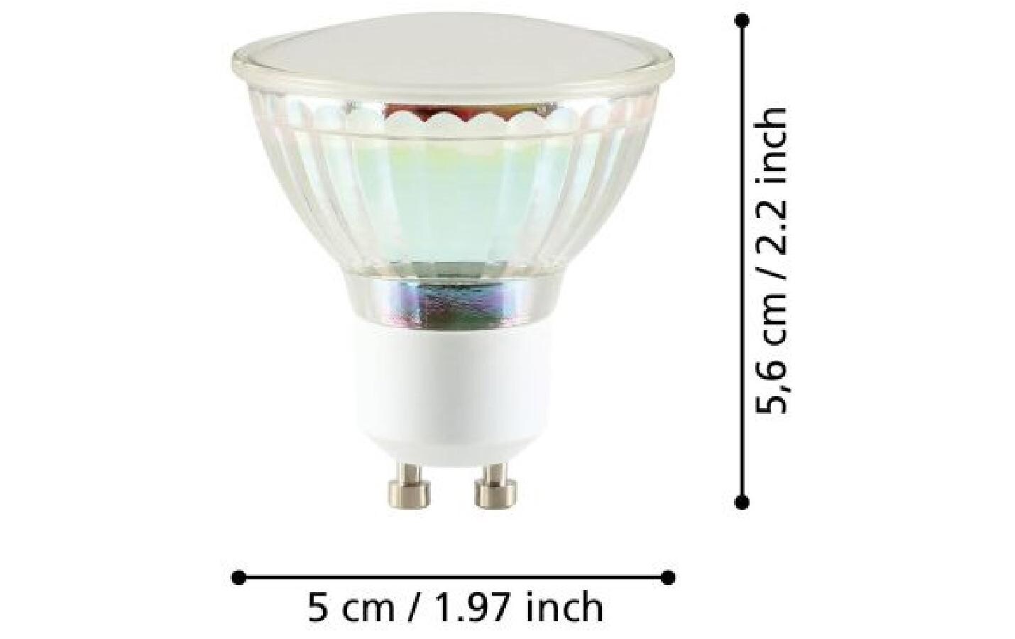 Lampe 4.6 W GU10 NeutralweissLED-Leuchtmittel aus satiniertem Glas