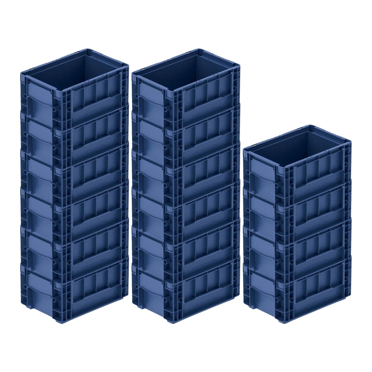 PROREGAL SuperSaver Set 16 x VDA KLT kleine ladingdragers met composietbodem HxBxD 14,7 x 20 x 30 cm 5,3 liter KLT transportbox Transportcontainer Stapelbare container