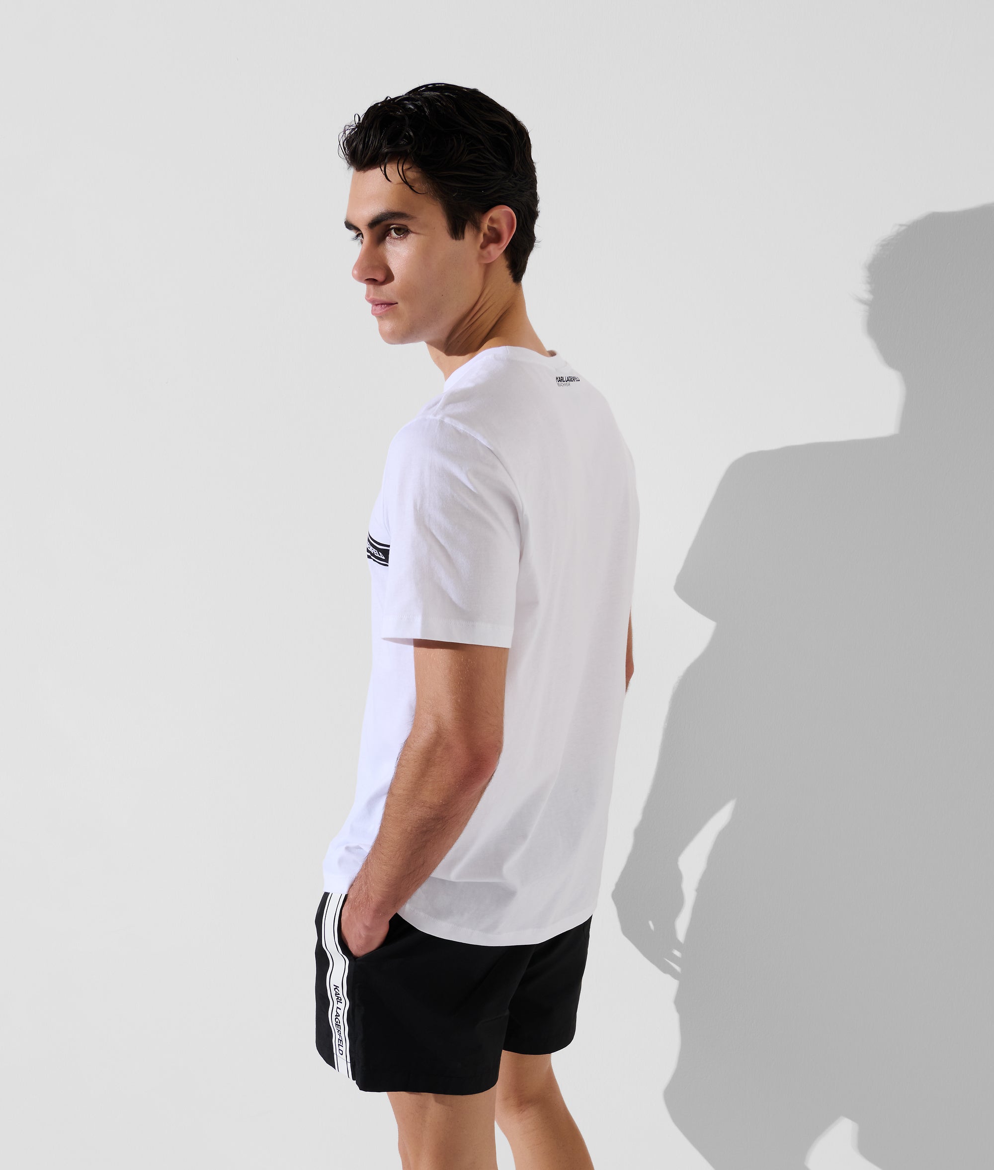 Strand T-shirt met logo