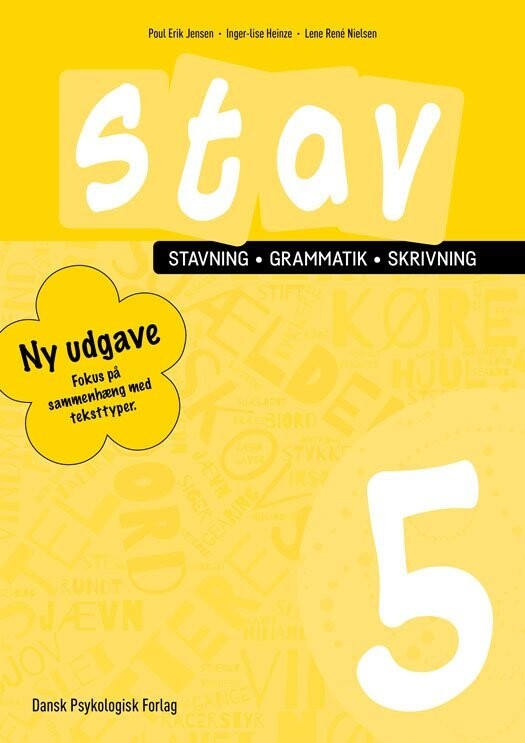 Stav 5 - Stavning, Grammatik, Skrivning 5. Klasse - Poul Erik Jensen - Bog