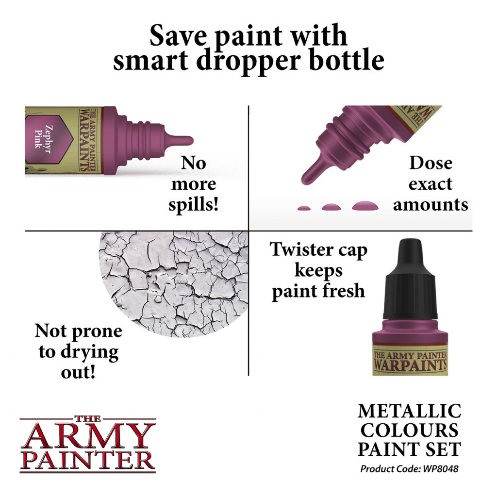 Warpaints Metallics Colors Paint Set