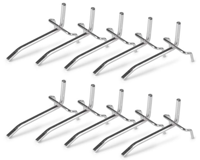 Ondis24 Metalen Pegboard Haken 7 cm 10-delige Set