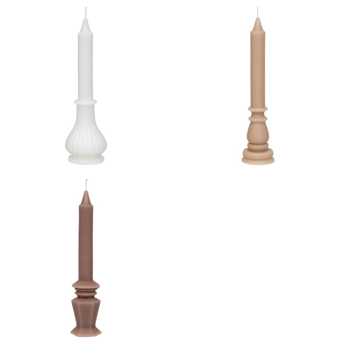 COFFRET 3 BOUGIES LITTLE COTTAGE ROSE