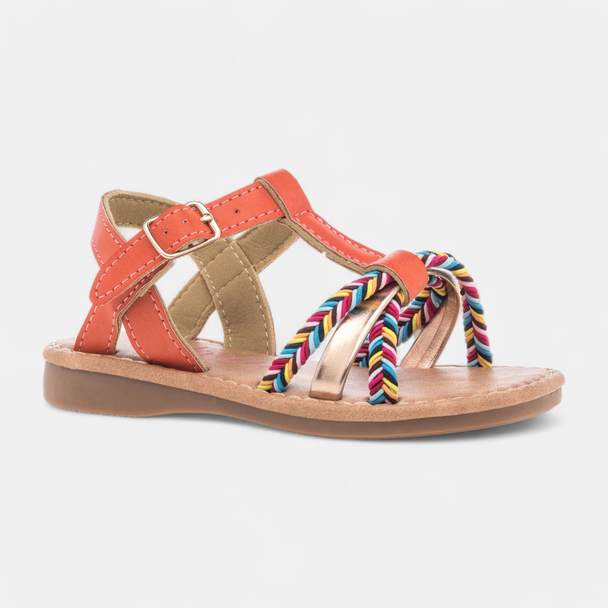 Nu-pieds Fille corail