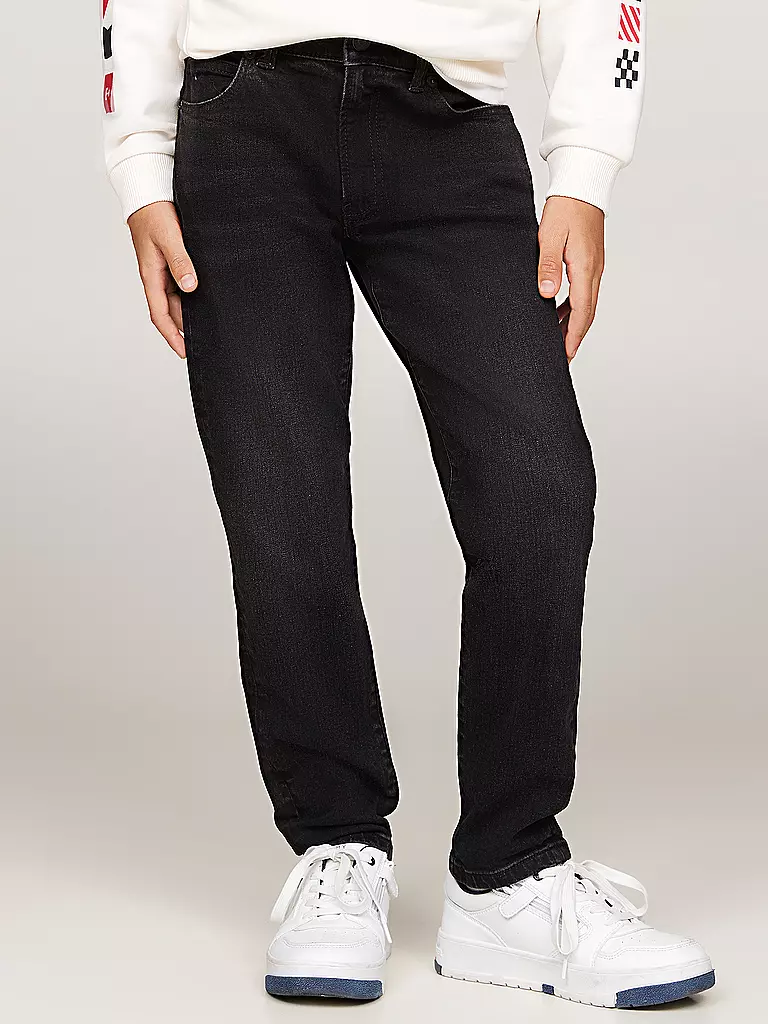 TOMMY HILFIGER Jungen Jeans Straight Fit  schwarz