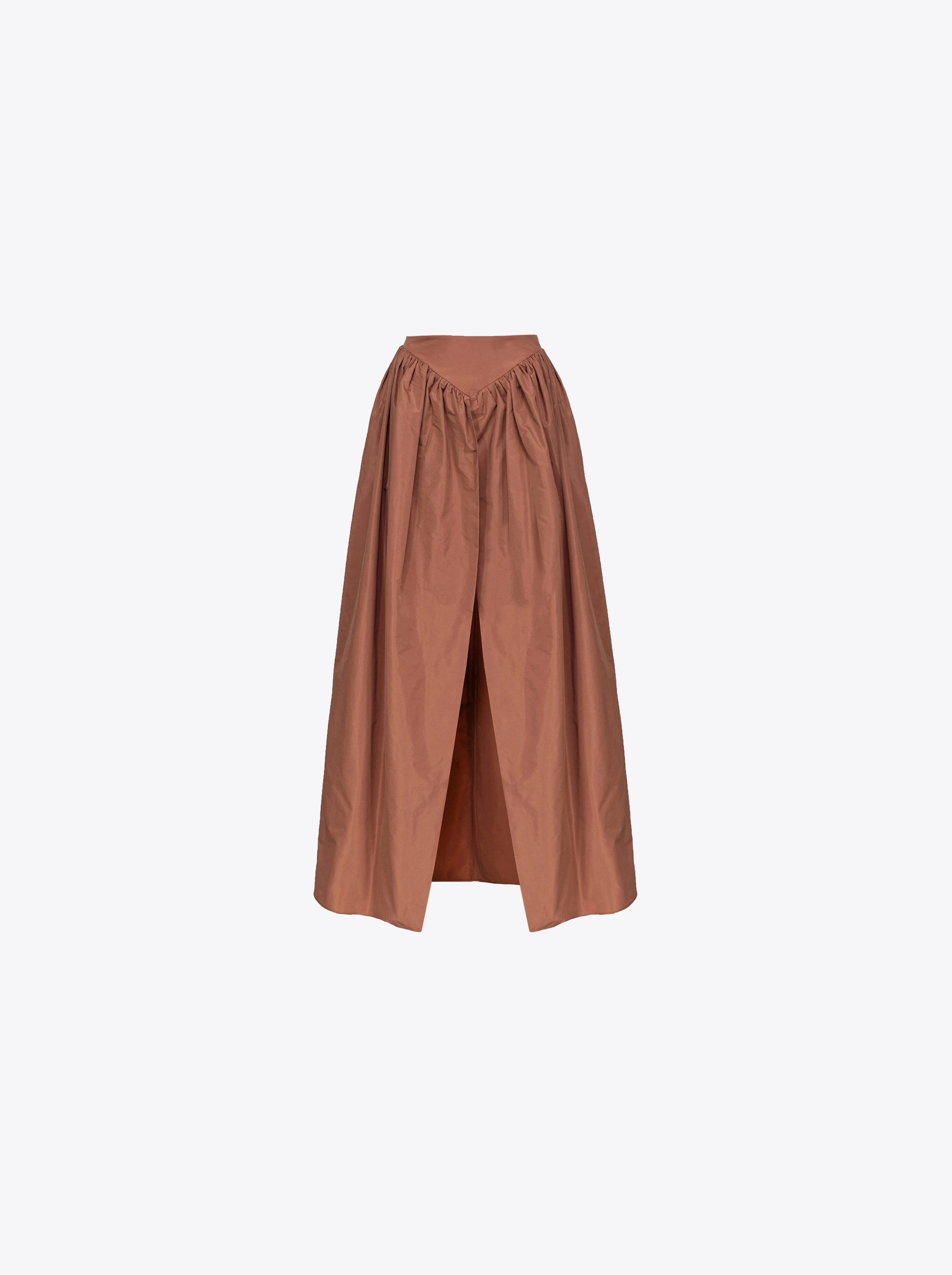 Maxi jupe fendue | Orange