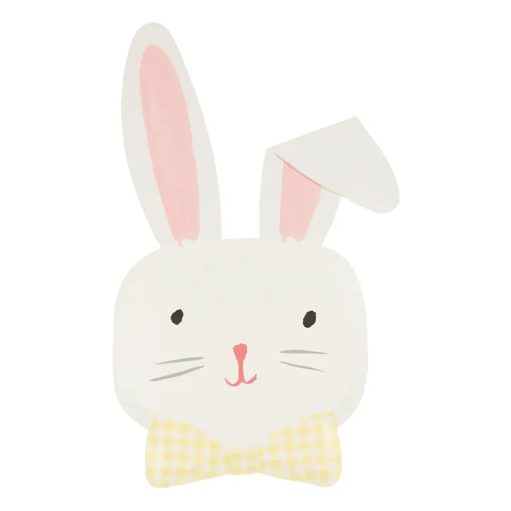 Meri Meri Assiettes Lapin de Pâques - Set de 8 | Pastel