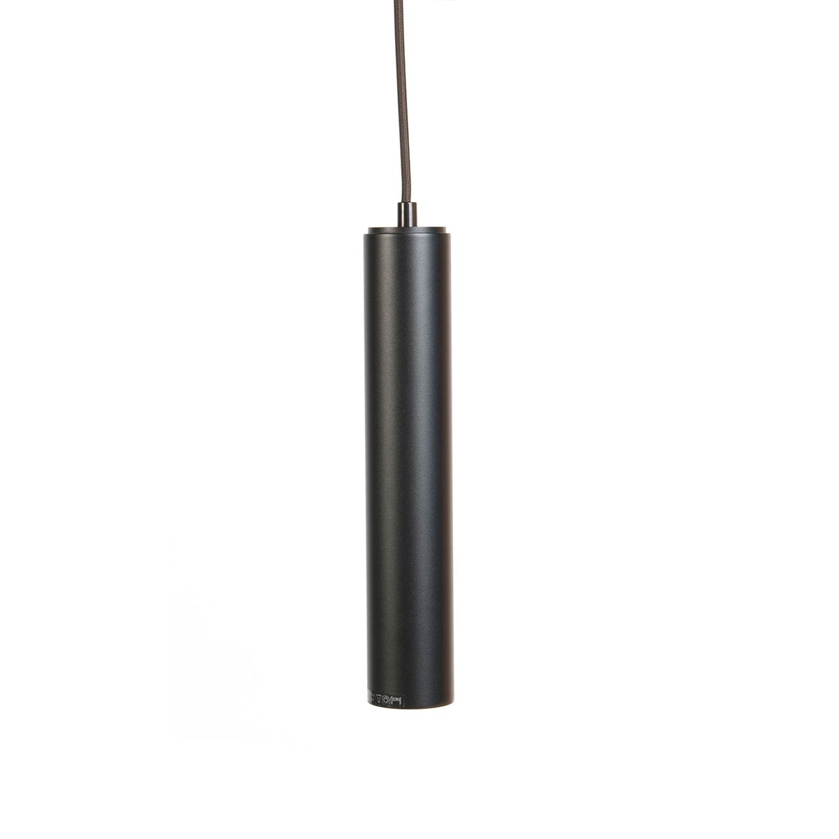 Design hanglamp zwart incl. rail adapter 3-fase - 3-Phase Tuba small