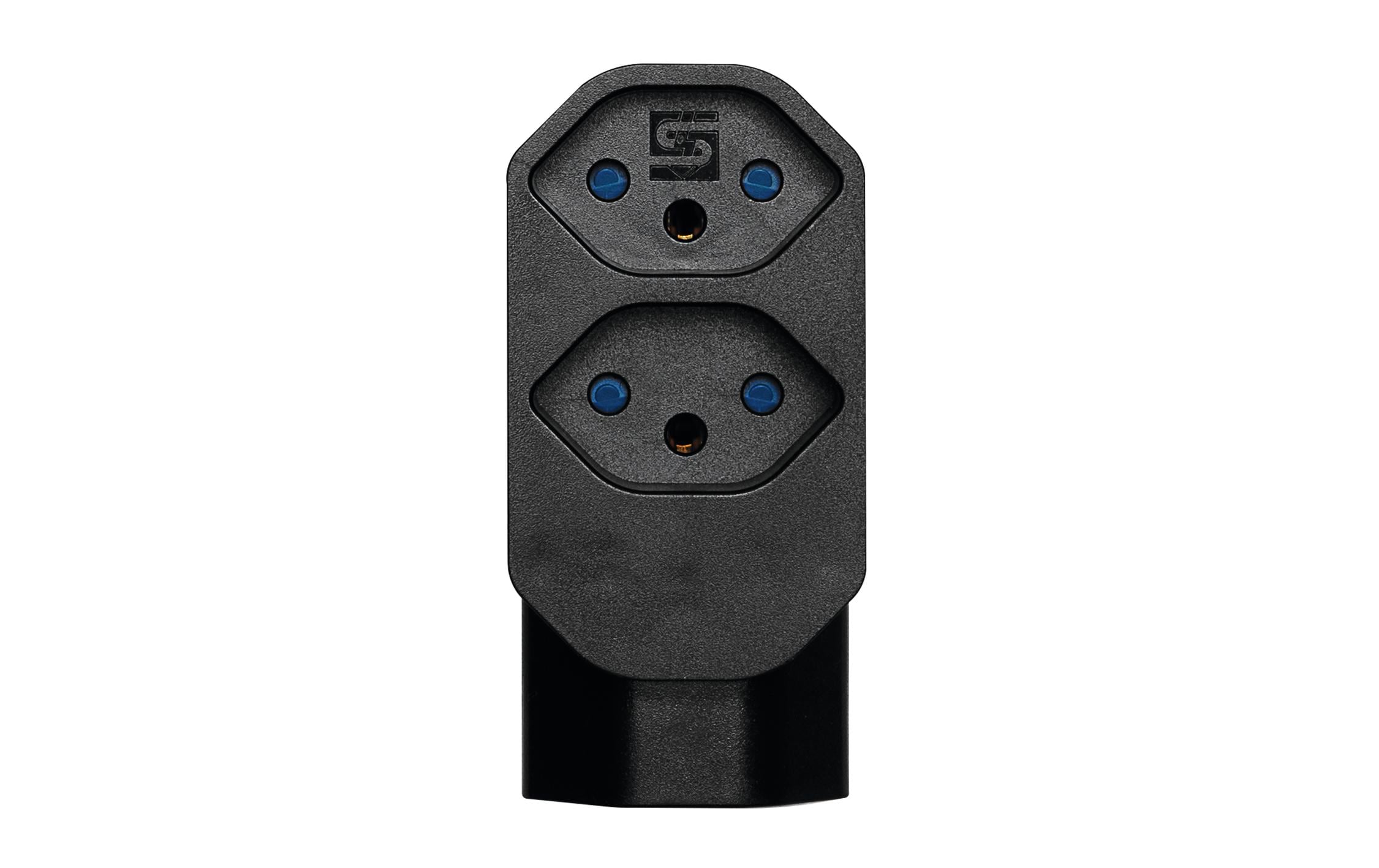 Manta Mehrfachadapter 3xT13 (1x unten) drehbar 3Mehrfachadapter LINE 2xT13 + 1xT13 drehbar 320° schwarz