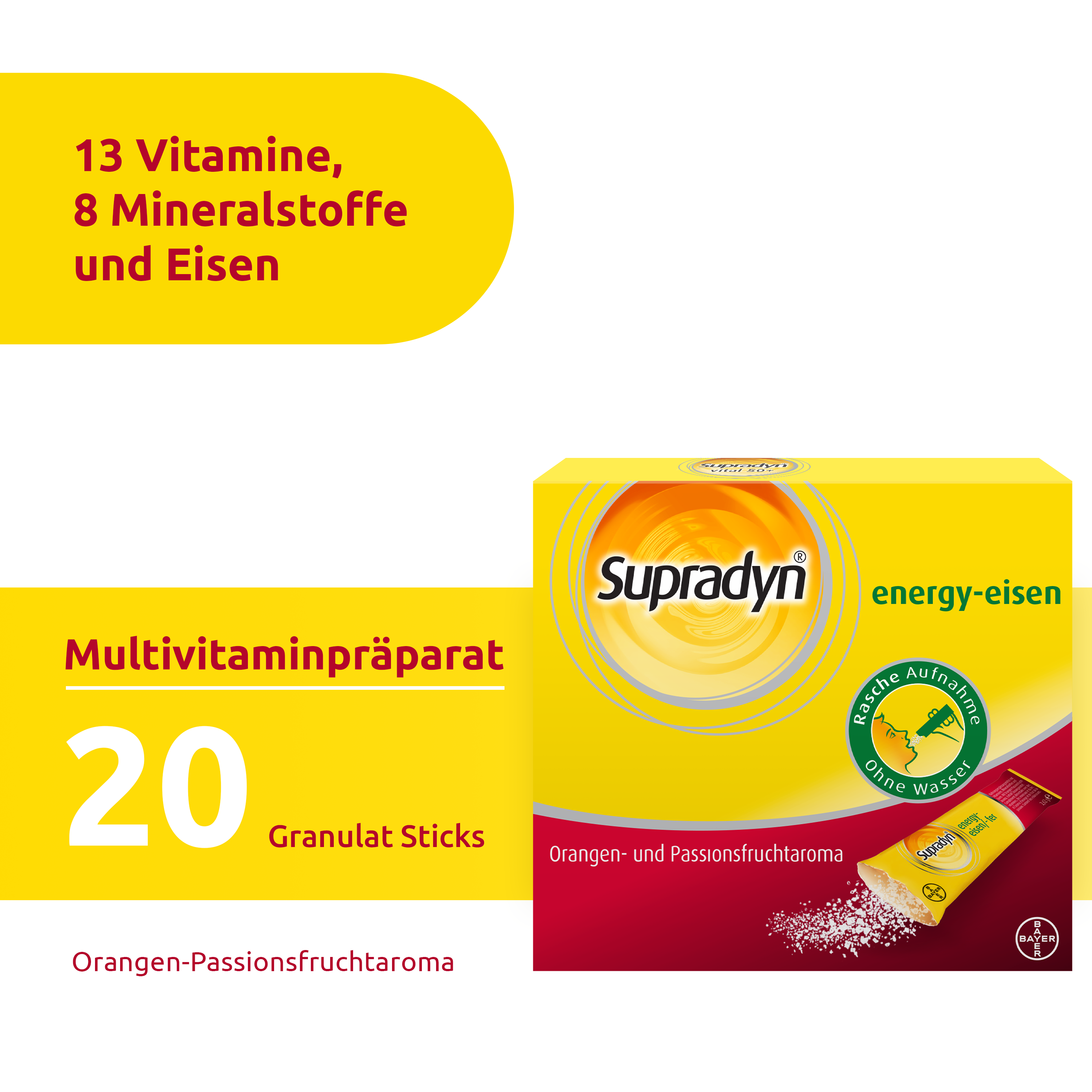 SUPRADYN energy-eisen Sticks Gran Btl 20 Stk
