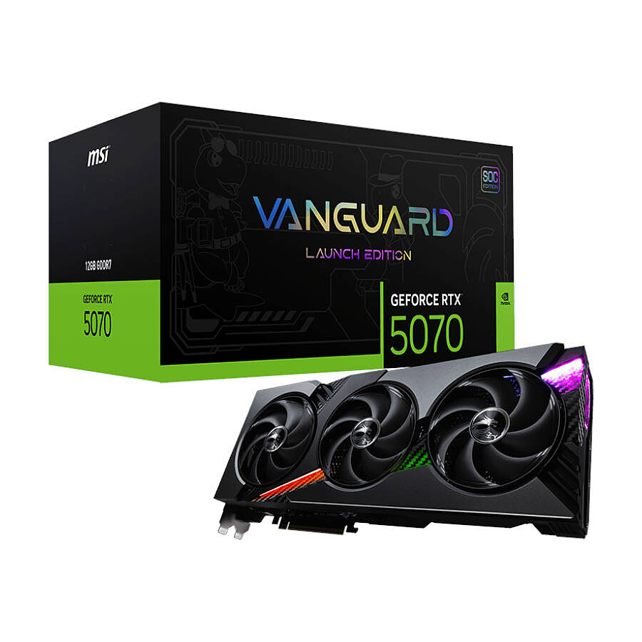 MSI GeForce RTX 5070 12G VANGUARD SOC LAUNCH EDITION