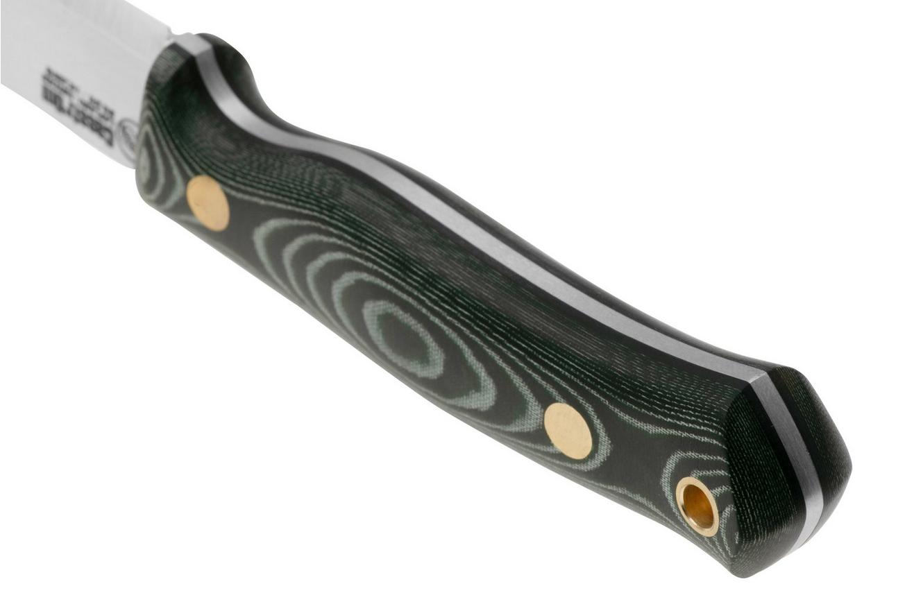 Casström No. 8 SFK 12807 Green Micarta, vaststaand mes