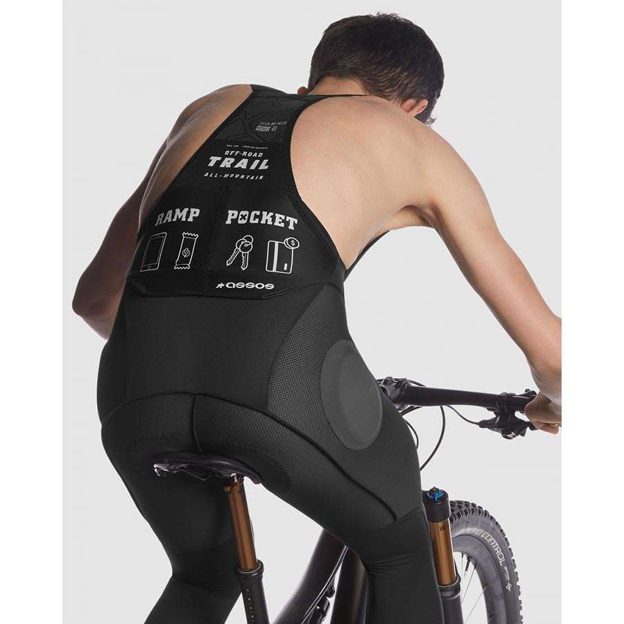 Assos Trail Liner Driekwart Fietsbroek Zwart Heren
