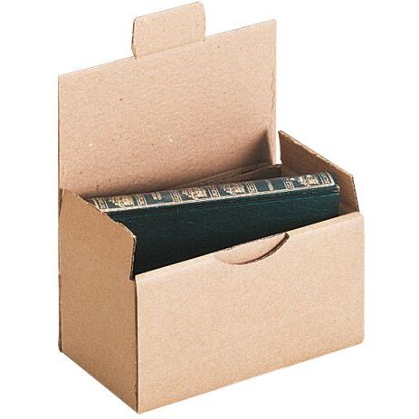 Boîte postale kraft brun simple cannelure H 10 x L 10 x P 20 cm