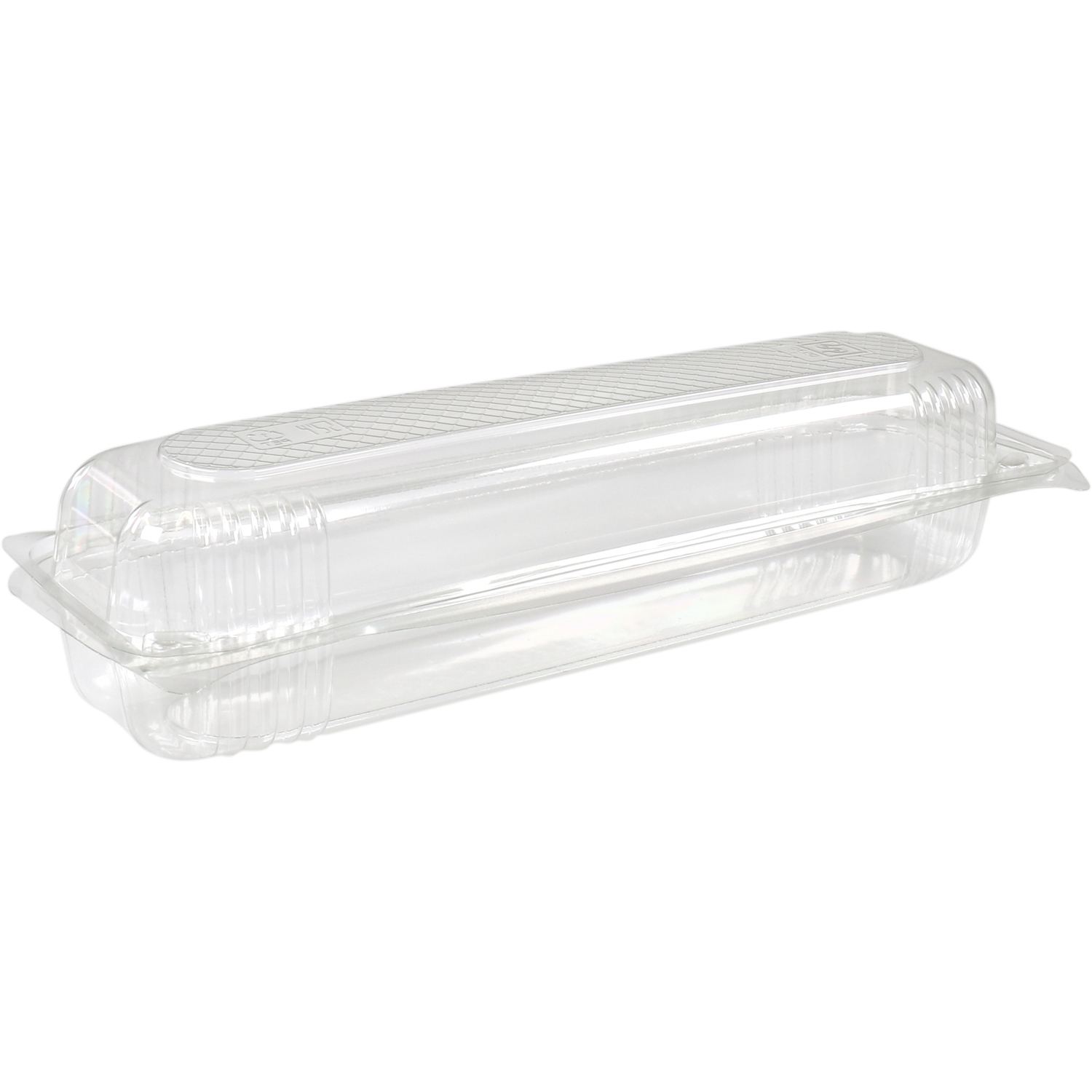 Baguetteverpakking, 325x87x63mm, gerecycled PET, transparant