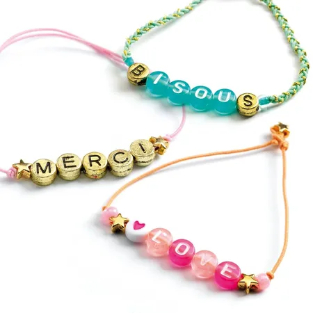 Djeco Schmuck basteln: Buchstaben